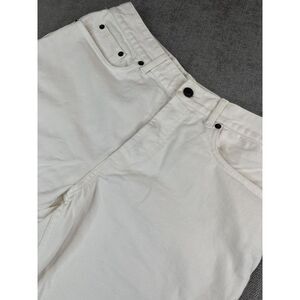 Aime Leon Dore Jeans Mens Straight Fit Denim Natural Ivory Button Fly Sz-32x27